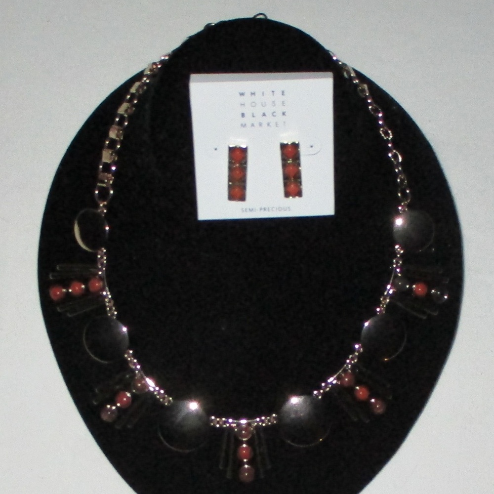 White House Black Market Necklace and Earring Set